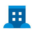 icon blue office